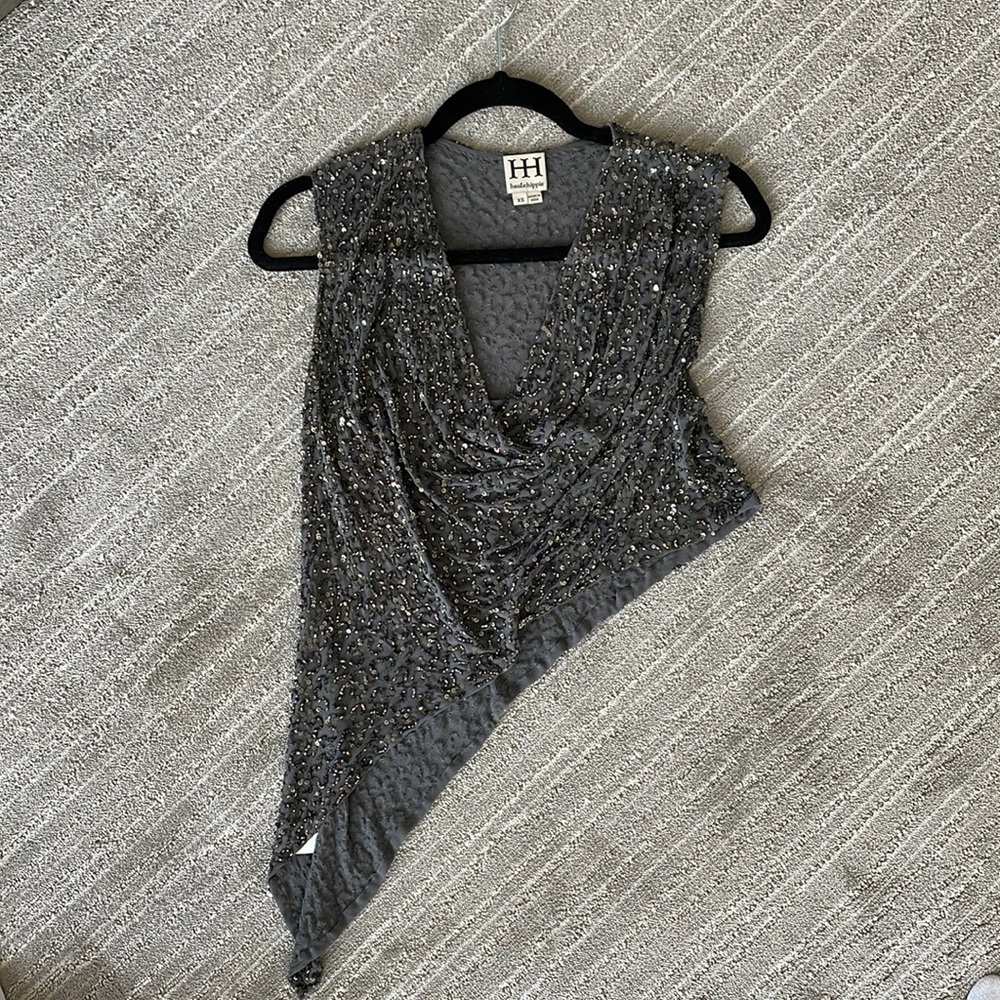 Haute hippie sequin top size xs